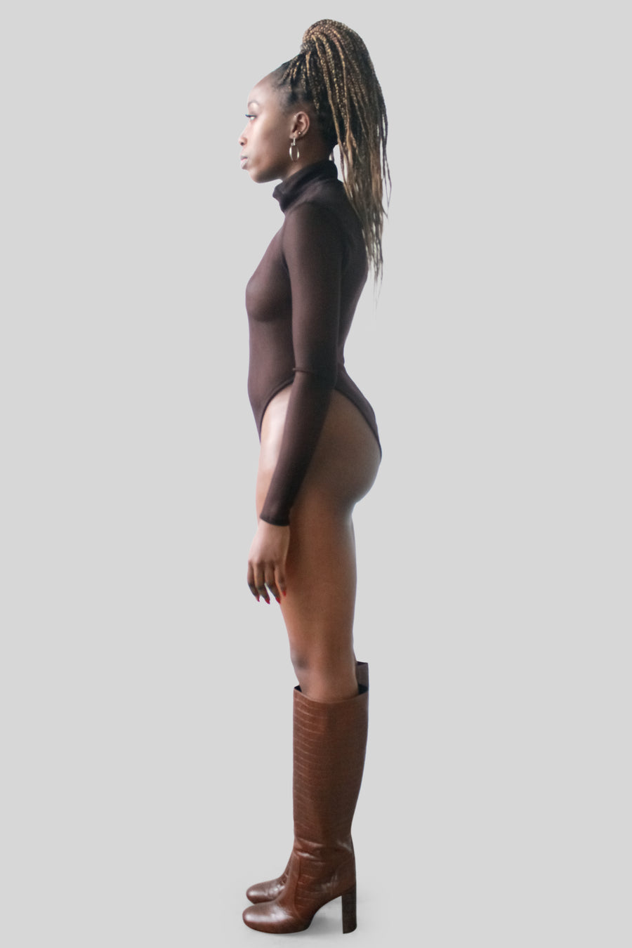 The Reese Bodysuit in Chocolate