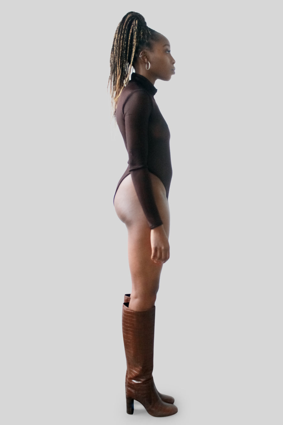 The Reese Bodysuit in Chocolate